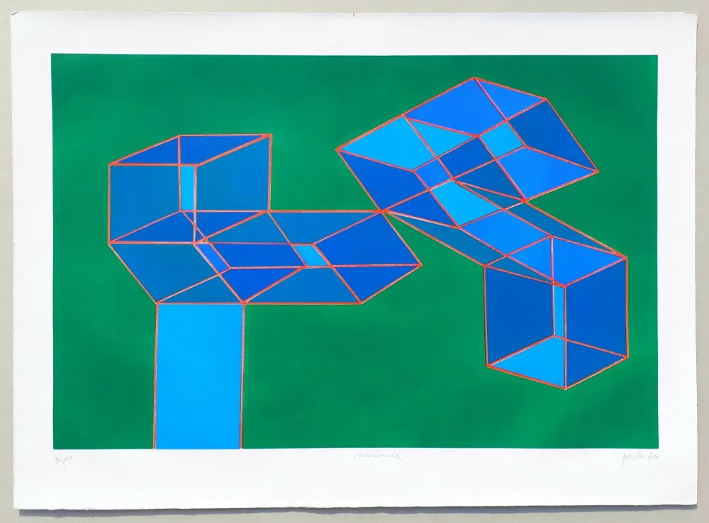 Lithografie Perilli - Composizione