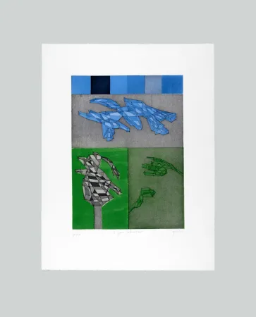 Ets En Aquatint Perilli - Il gran Calmucco