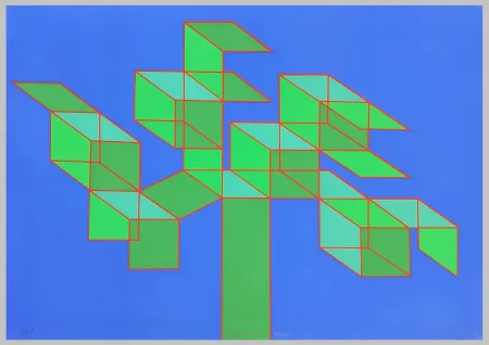 Zeefdruk Perilli - Kontakte