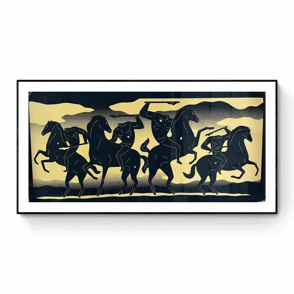 Zeefdruk Peterson - THE FOUR HORSEMAN (Gold)