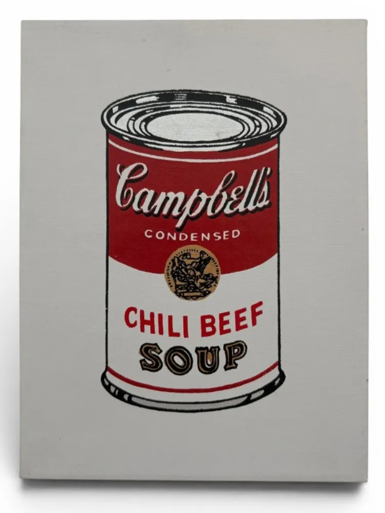 Multiple Pettibon - Andy Warhol, Campell’s Soup, Chili Beef