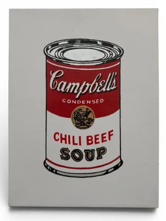 Multiple Pettibon - Andy Warhol, Campell’s Soup, Chili Beef