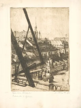 Ets Philipp - Blick durchs Atelierfenster