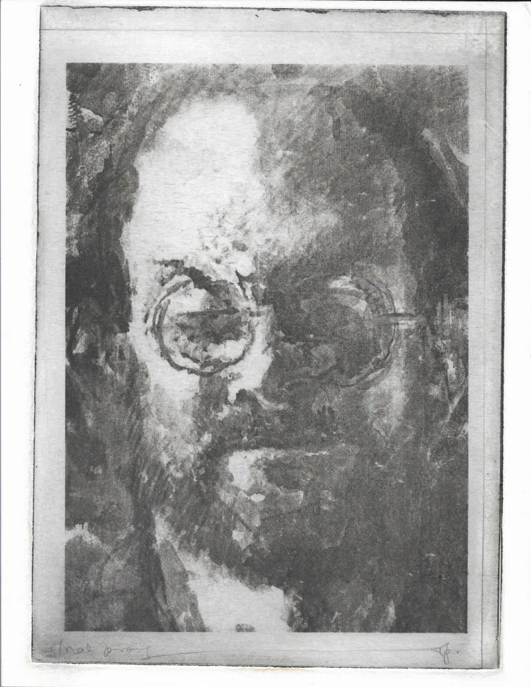 Lithografie Phillips - Salman Rushdie