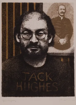 Lithografie Phillips - Salman Rushdie as DIY Zola