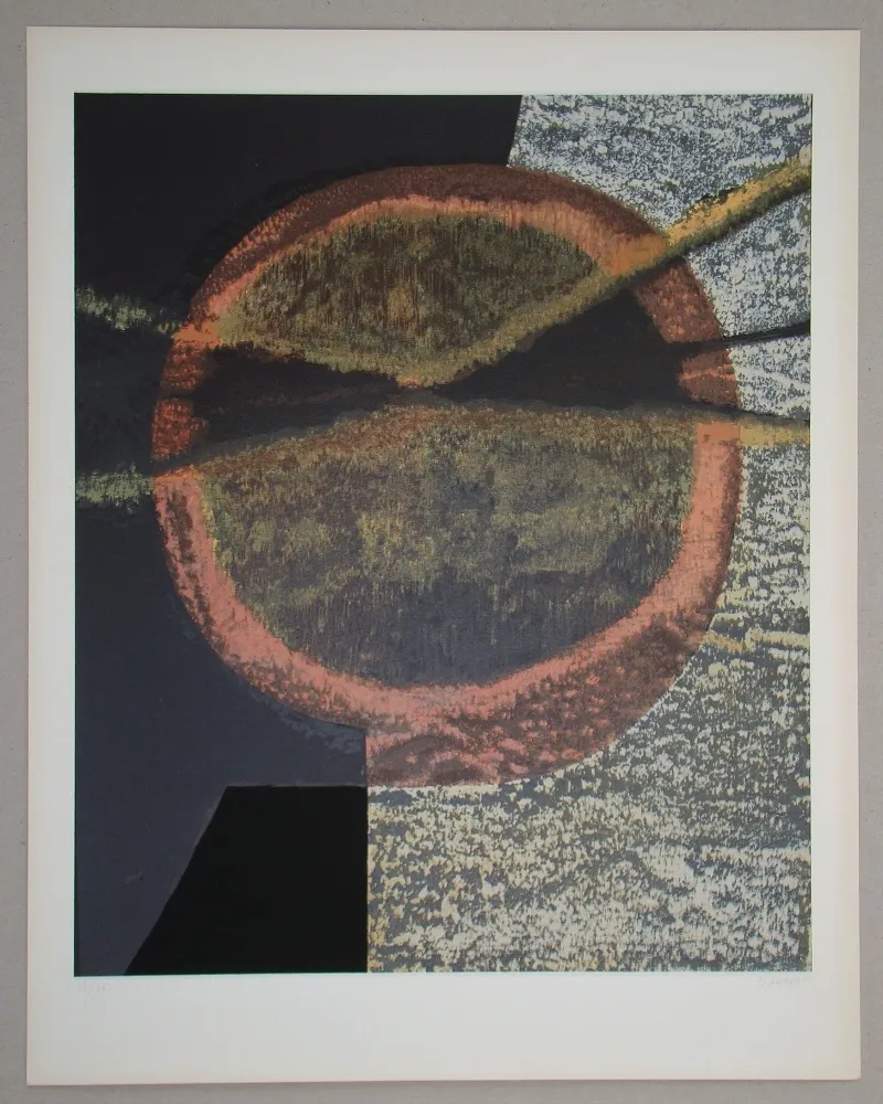 Zeefdruk Piaubert - Composition V.-1964