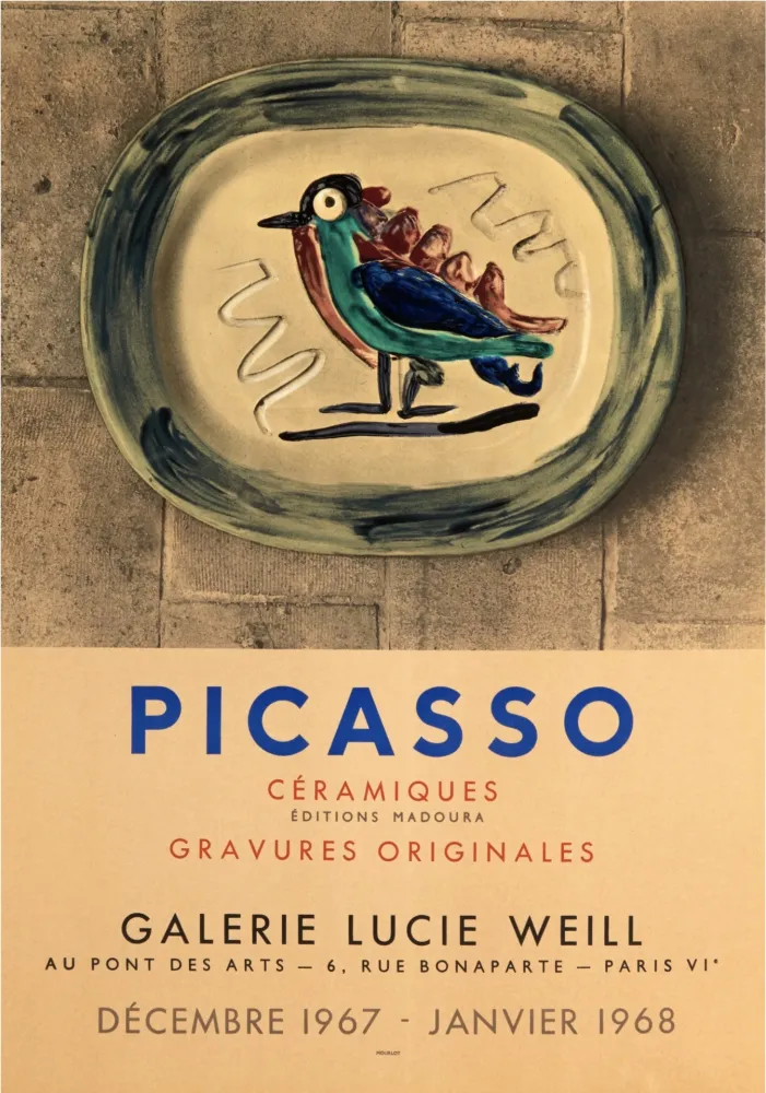 Lithografie Picasso (After) - Céramiques - Galerie Lucie Weill, 1967