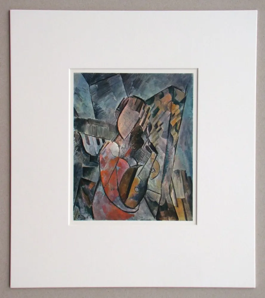 Heliogravure Picasso (After) - Femme à la guitare, 1909