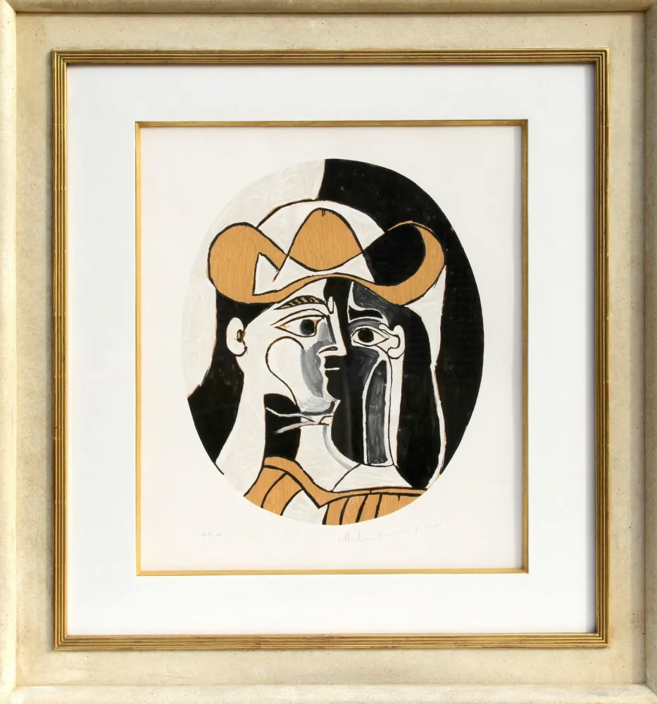 Lithografie Picasso (After) - Femme au Chapeau