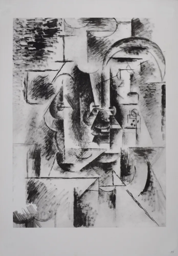 Lithografie Picasso (After) - Homme à la pipe, 1946