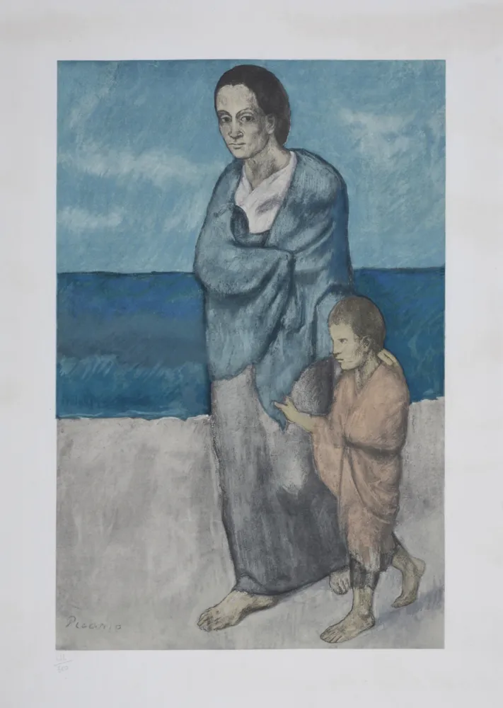 Geen Techniek Picasso (After) - Mère et enfant, circa 1950