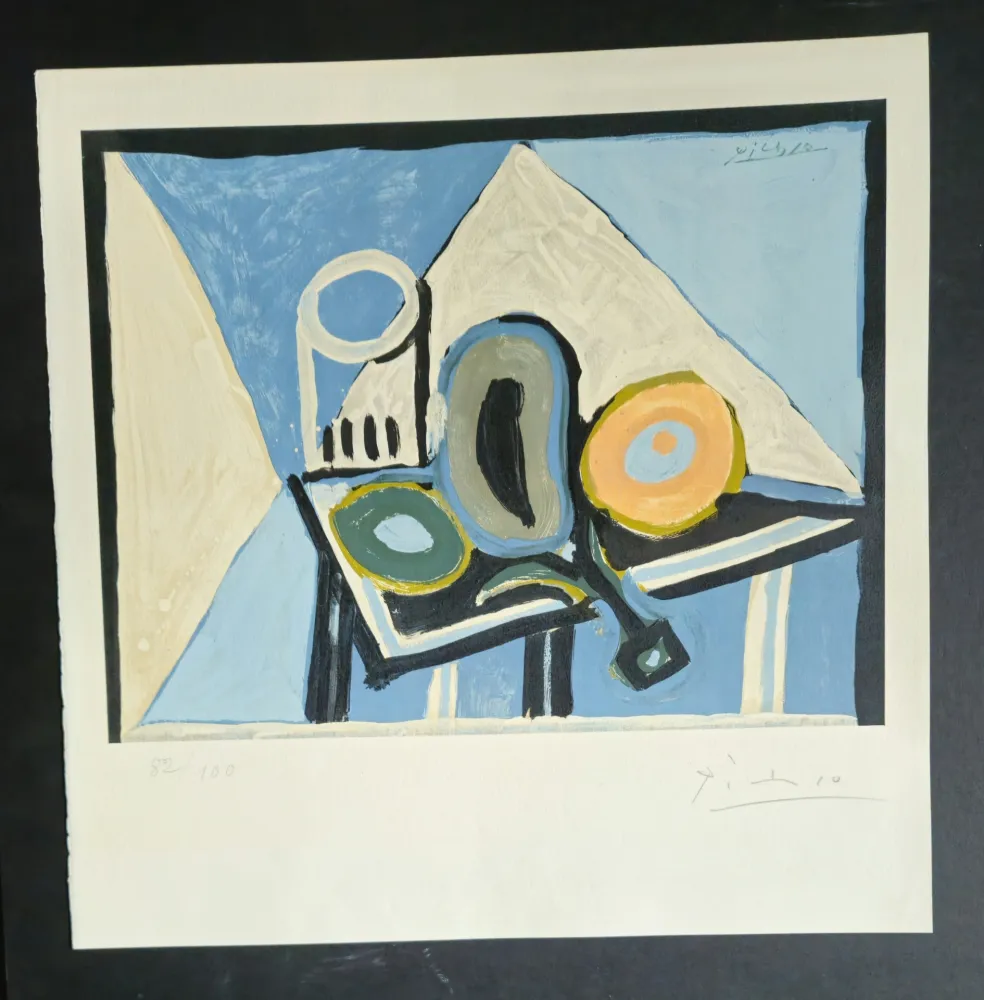 Lithografie Picasso (After) -  Nature morte a  l’aubergine