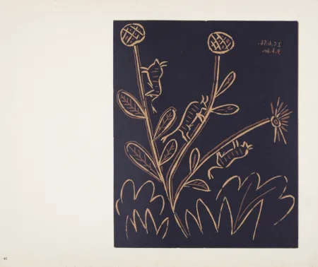 Linosnede Picasso (After) - Plante aux Toritos, 1962