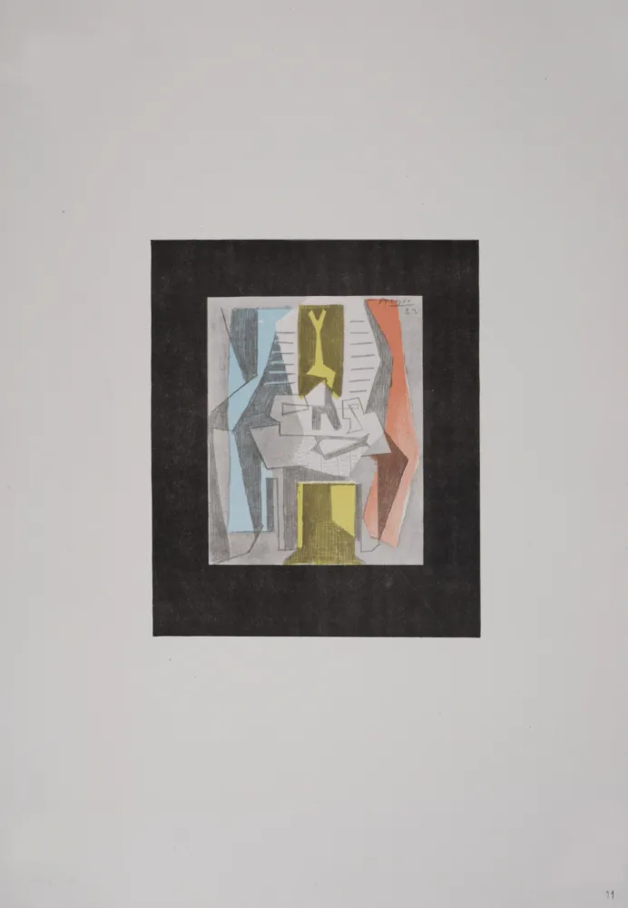 Lithografie Picasso (After) - Table devant une fenêtre, 1946