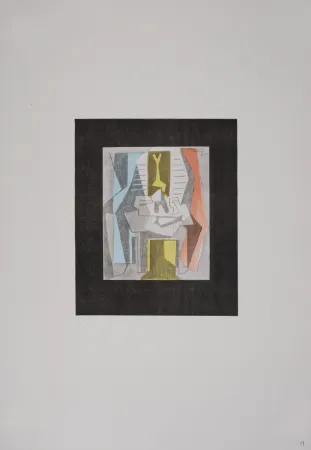 Lithografie Picasso (After) - Table devant une fenêtre, 1946