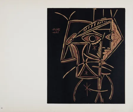 Linosnede Picasso (After) - Tête de femme, 1962