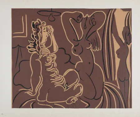 Linosnede Picasso (After) - Trois femmes, 1962