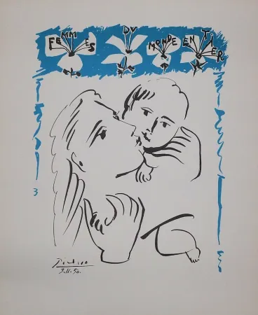 Lithografie Picasso - Amour maternel