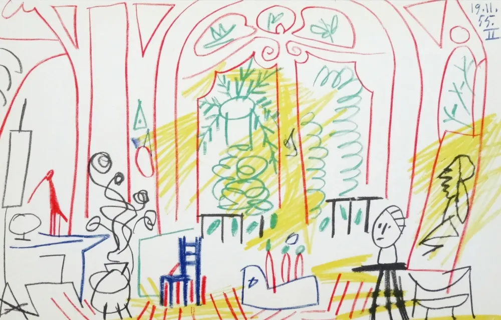Lithografie Picasso - Atelier