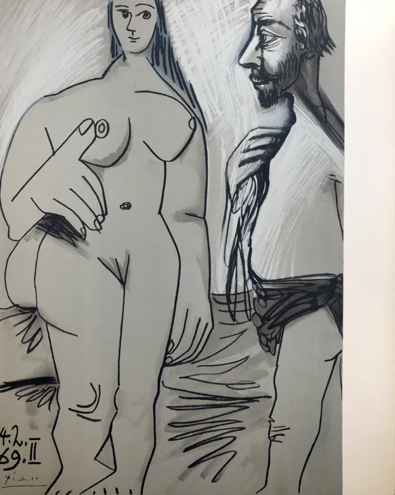 Lithografie Picasso - Au baiser d'avignon