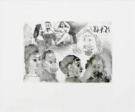 Ets Picasso - Autour d'El Greco et de Rembrandt: Portraits