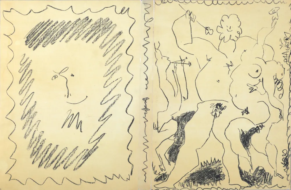 Lithografie Picasso - Bacchanale & Satyre, 1956