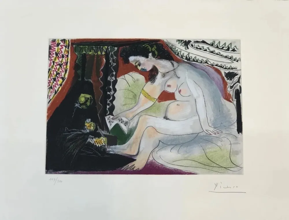 Ets En Aquatint Picasso - Bethsabée