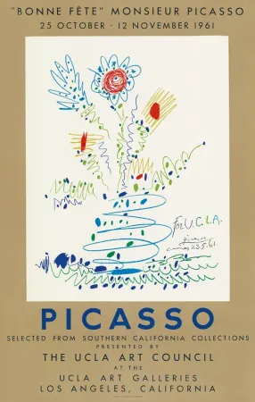 Lithografie Picasso - Bonne fête Monsieur Picasso