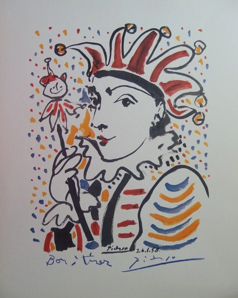 Lithografie Picasso - Carnaval : le fou