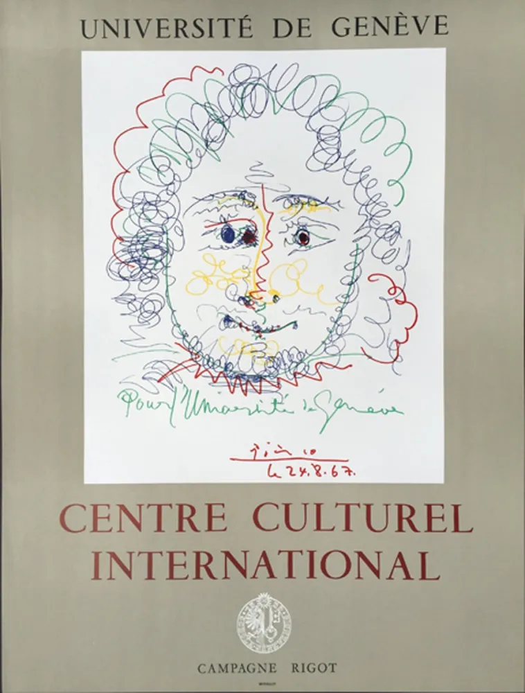 Lithografie Picasso - Centre Culturel International - GENEVE