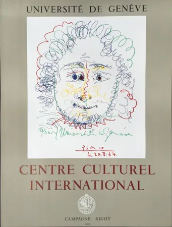 Lithografie Picasso - Centre Culturel International - GENEVE