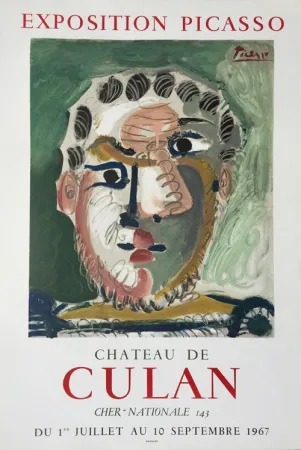 Lithografie Picasso - Chateau de Culan