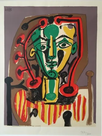 Lithografie Picasso - Corsage Raye