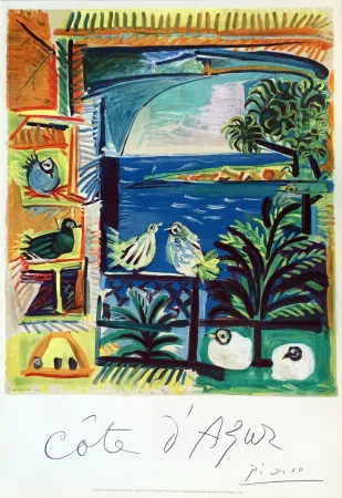 Lithografie Picasso - Côte d'Azur