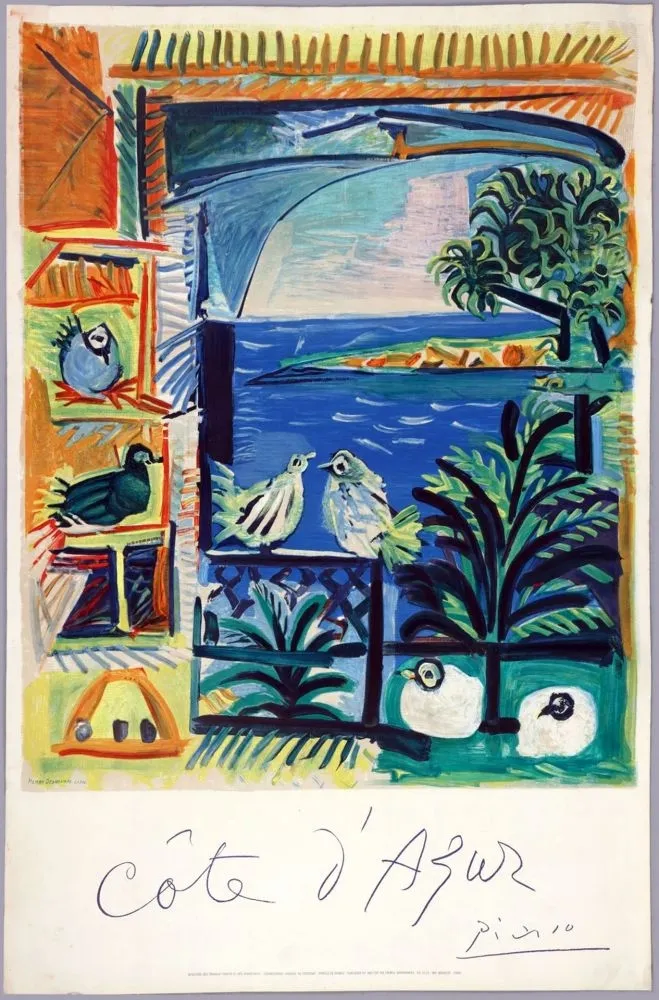 Lithografie Picasso - CÔTE D'AZUR (1961)