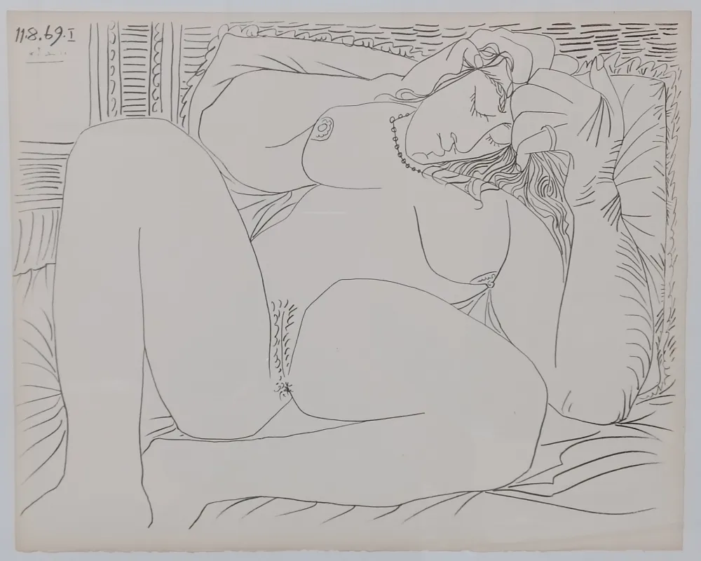 Lithografie Picasso - Couples and female nudes I