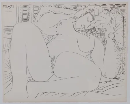 Lithografie Picasso - Couples and female nudes I