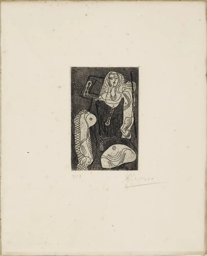 Ets Picasso - C.Zervos. PICASSO ŒUVRES 1920-1926. 1/50 avec l'eau-forte originale signée (1926).