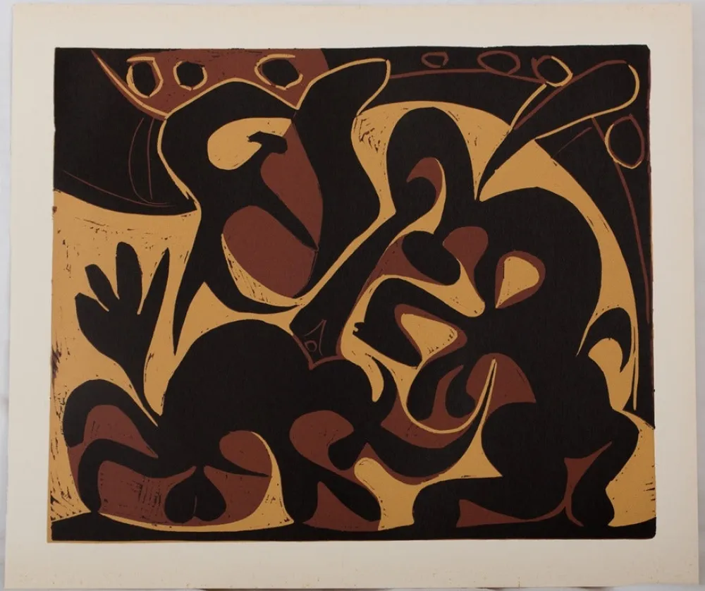 Linosnede Picasso - Dans l'arène