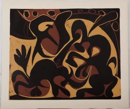 Linosnede Picasso - Dans l'arène