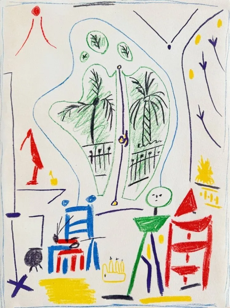Lithografie Picasso - Dans l'Atelier de Picasso