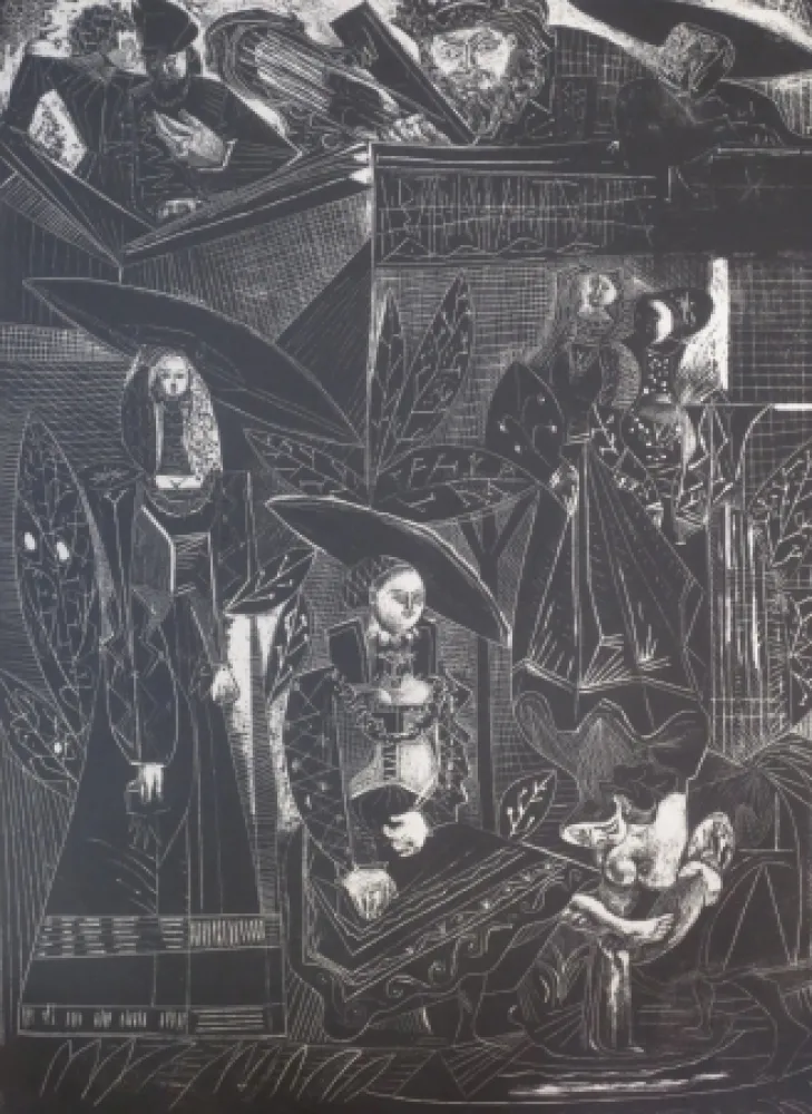 Lithografie Picasso - David et Bethsabée