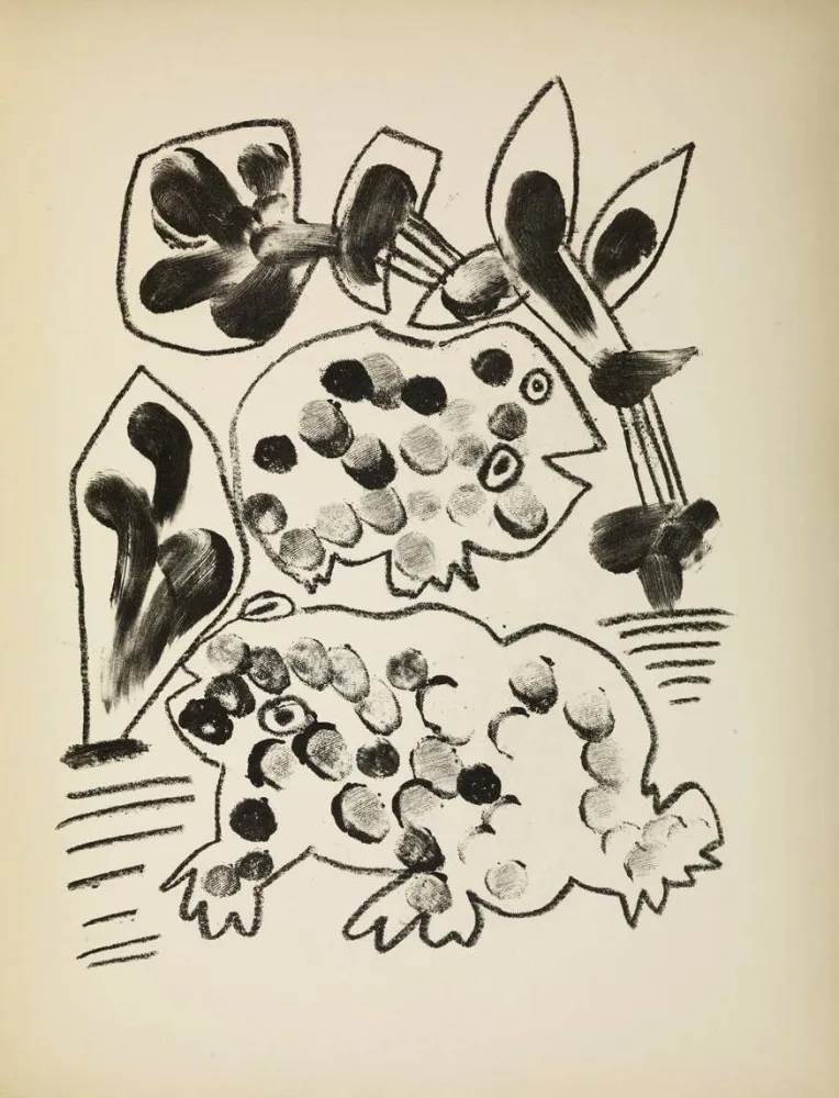 Lithografie Picasso - De mémoir d'homme, , Planche II