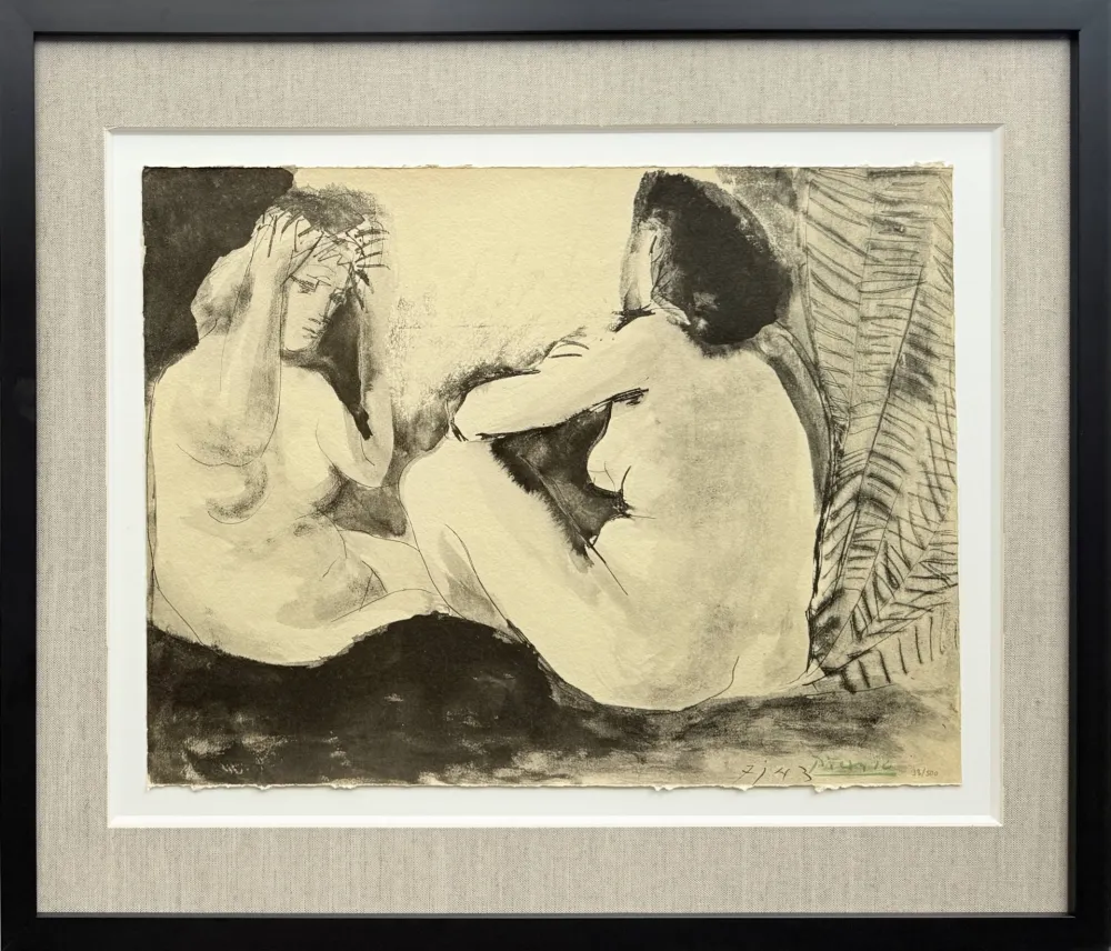 Lithografie Picasso - Deux femmes nues