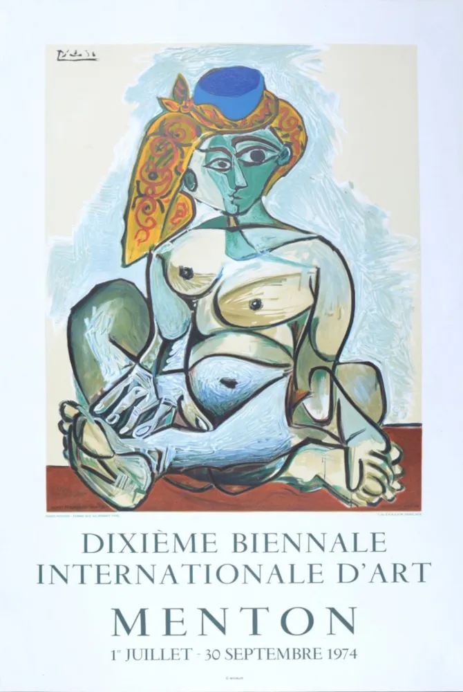 Lithografie Picasso - Dixième Biennale Internationale d'Art, Menton