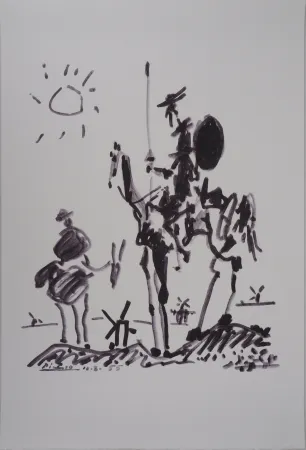 Lithografie Picasso - Don Quichotte