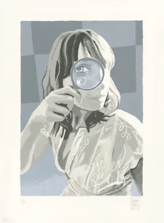 Lithografie Picasso  - Ein Blick (Un Coup d'oeil)