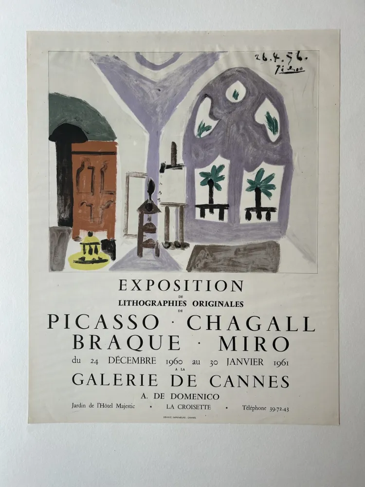 Lithografie Picasso - EXPOSITION GALERIE DES CANNES