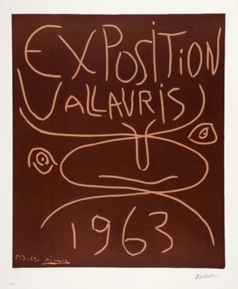 Linosnede Picasso - Exposition Vallauris, 1963