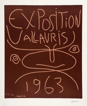 Linosnede Picasso - Exposition Vallauris, 1963